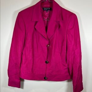 Jones New York Women's Vibrant Pink Blazer